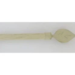 KIT EXT 100 190CM D.19CM EMBOUT FEUILLE IVOIRE OR