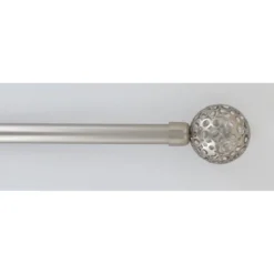 KIT EXT 120 210 CM D19 EMBOUT BOULE PERFOREE ARGENT