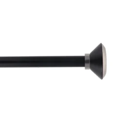 KIT EXT 120 210CM D19 EMBOUT CONI ARGENT NOIR