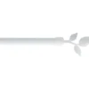 KIT EXT 120 210CM D19 EMBOUT FEUILLE BLANC MAT