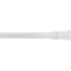 KIT EXT 140 260CM D19 EMBOUT LOTUS BLANC MAT