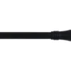 KIT EXT 140 260CM D19 EMBOUT LOTUS NOIR MAT