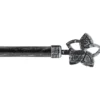 KIT EXT 120 210 CM D16 EMBOUT MALE NOIR ARGENT
