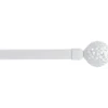 KIT EXT 120 210CM D19 EMBOUT SPHERE BLANC MAT