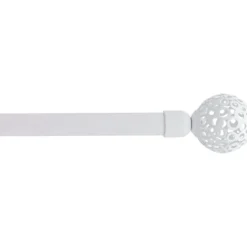 KIT EXT 120 210CM D19 EMBOUT SPHERE BLANC MAT