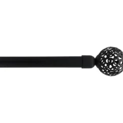 KIT EXT 120 210CM D19 EMBOUT SPHERE NOIR MAT