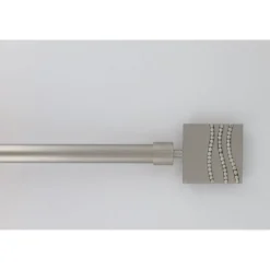 KIT EXT 120 210 CM D19 EMBOUT STRASS ARGENT MAT