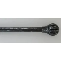 KIT EXT 210 380 CM D19 EMBOUT TOUCH OF ZEN NOIR ARGENT