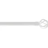 KIT EXT 120 210CM D19 EMBOUT TOUPIE BLANC MAT