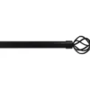 KIT EXT 120 210CM D19 EMBOUT TOUPIE NOIR MAT