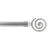 KIT EXT 120 210CM D19 EMBOUT ZOLA GRIS ARGENTE