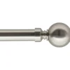KIT EXT 120 210CM D.28MM EMBOUT BOULE ARGENT MAT