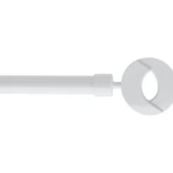 KIT EXT 120 210CM D.19MM EMBOUT NEW LOOK BLANC LAQUE