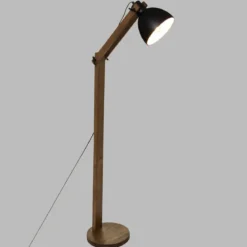LAMPADAIRE ARC CUBA NOIR H.158CM