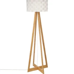 LAMPADAIRE BAMBOU PAPIER MOKI H.150CM