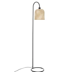 LAMPADAIRE DROIT ALICANTE NOIR H.159CM