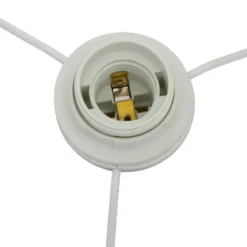 LAMPADAIRE 3 GALETS ALITHA BLANC H.100CM