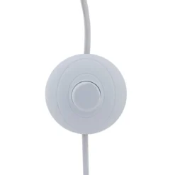 LAMPADAIRE 3 GALETS ALITHA BLANC H.100CM