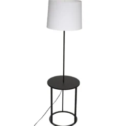 LAMPADAIRE SUR PIED GIL NOIR H.149CM