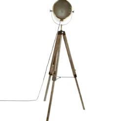 LAMPADAIRE TREPIED PIN EBOR BRONZE H.150CM