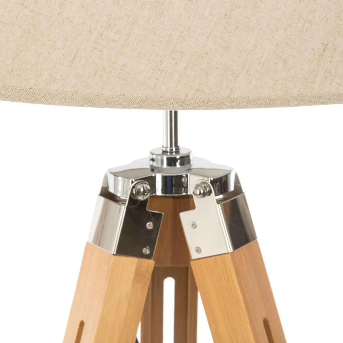 LAMPADAIRE TREPIED RUNO BAMBOU H.145CM