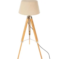 LAMPADAIRE TREPIED RUNO BAMBOU H.145CM