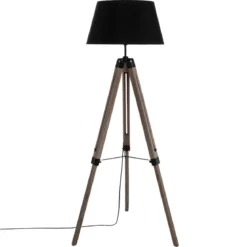 LAMPADAIRE TREPIED RUNO NOIR H.145CM