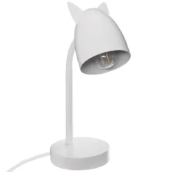 LAMPE A POSER A OREILLES BLANC H.31CM