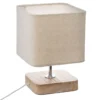 LAMPE A POSER BOIS H.21CM