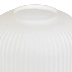 LAMPE A POSER TRAVIS VERRE BLANC H.25CM