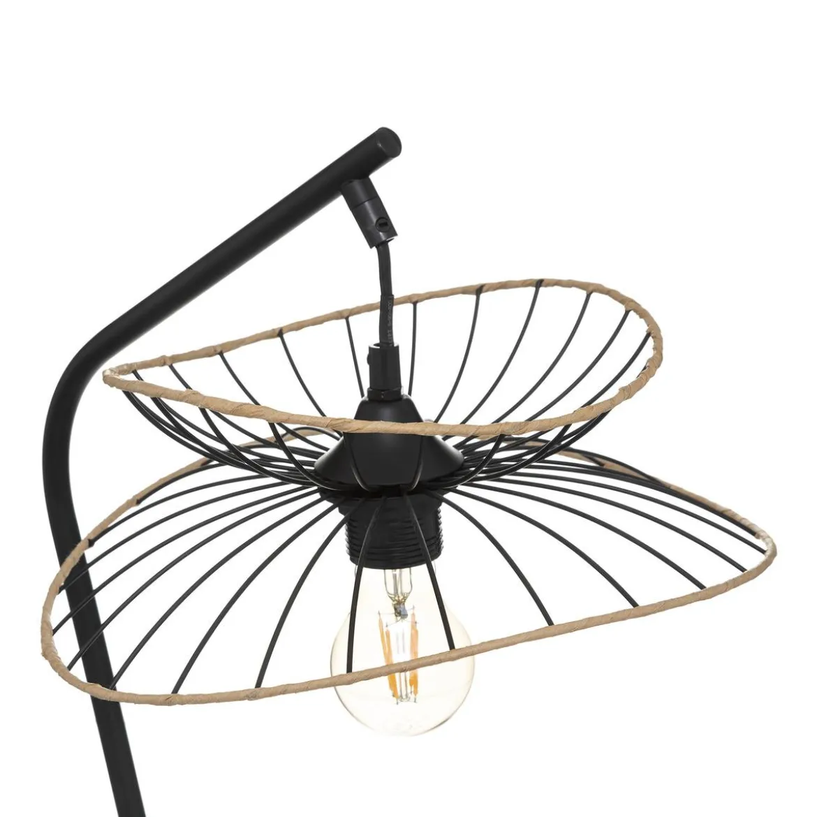 LAMPE ARC ALARA NOIR H.50CM