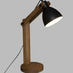 LAMPE ARC CUBA NOIR H.56CM
