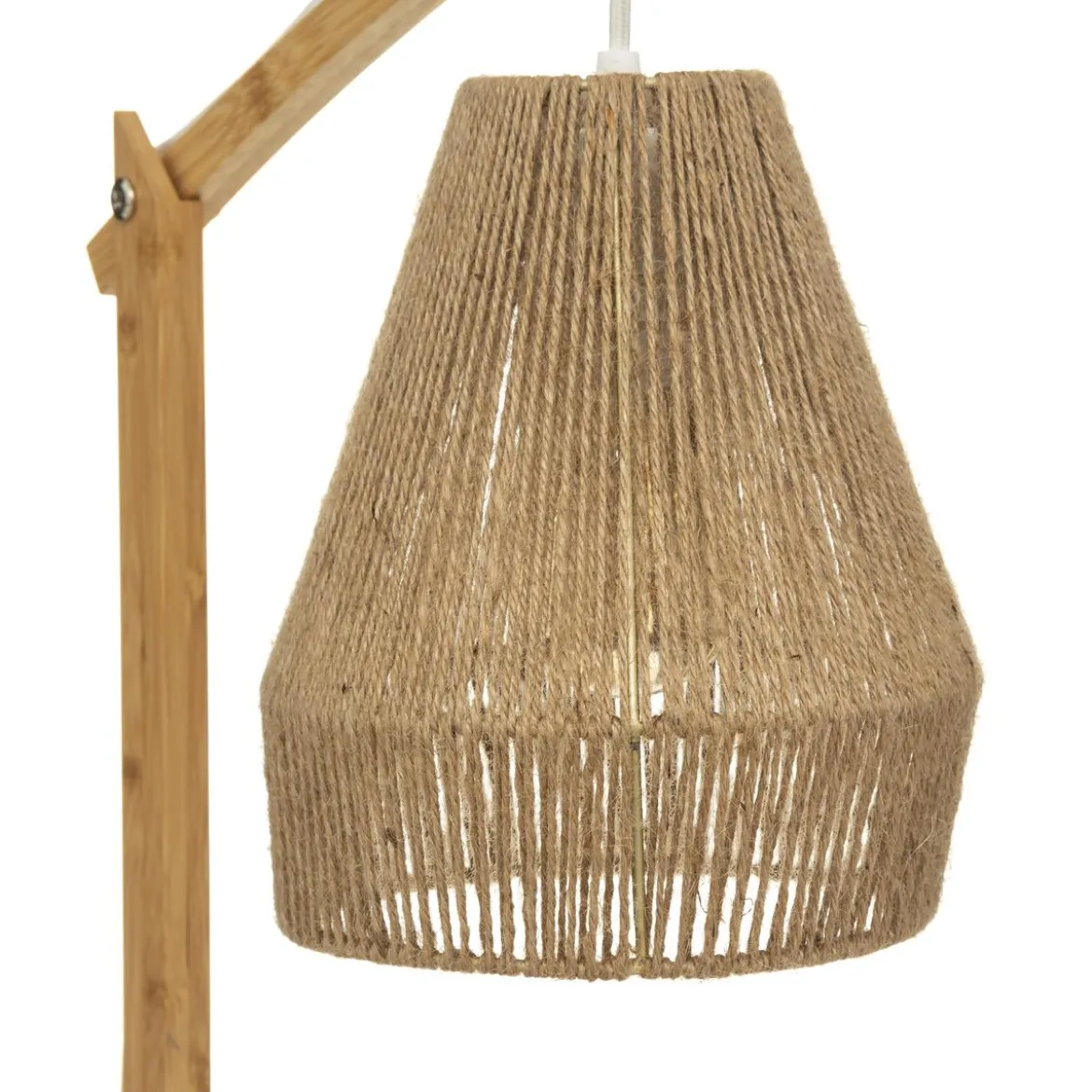 LAMPE ARC PALM NATUREL H.55CM