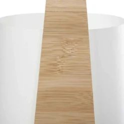 LAMPE BAMBOU ET ABAT JOUR PLASTIQUE H.35CM
