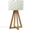 LAMPE BAMBOU PAPIER MOKI H.55CM