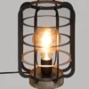 LAMPE BERRY GRIS FONCE H.28CM
