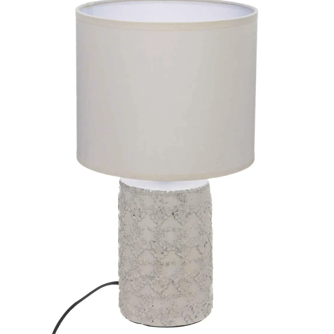 LAMPE BETON BEIGE MELO H.33.5CM
