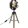 LAMPE BOIS ET METAL FIBI H.54CM