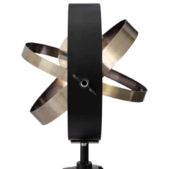 LAMPE BOIS ET METAL FIBI H.54CM