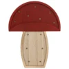 LAMPE BOIS FORME CHAMPIGNON H.23CM