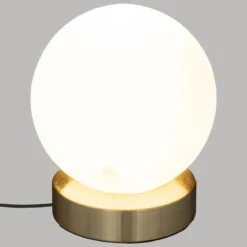 LAMPE BOULE DRIS DORE H.16CM