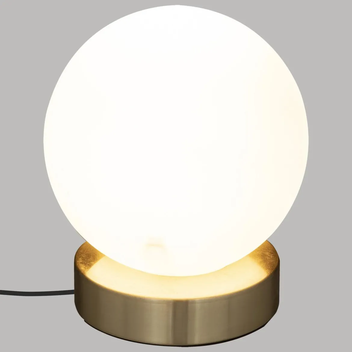 LAMPE BOULE DRIS DORE H.16CM