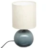 LAMPE BOULE GAIA GRIS GLZD H.26.5CM