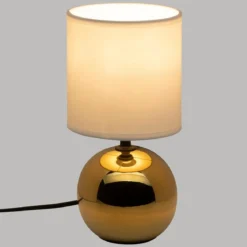 LAMPE BOULE TIMEO DORE H.25CM