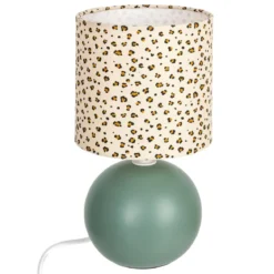 LAMPE BOULE TIMEO LEOPARD H.25CM