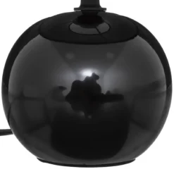 LAMPE BOULE TIMEO NOIR H.25CM