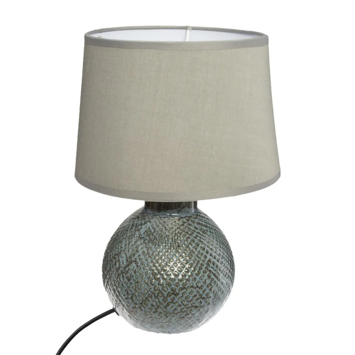 LAMPE CERAMIQUE BOULE H.28.5CM