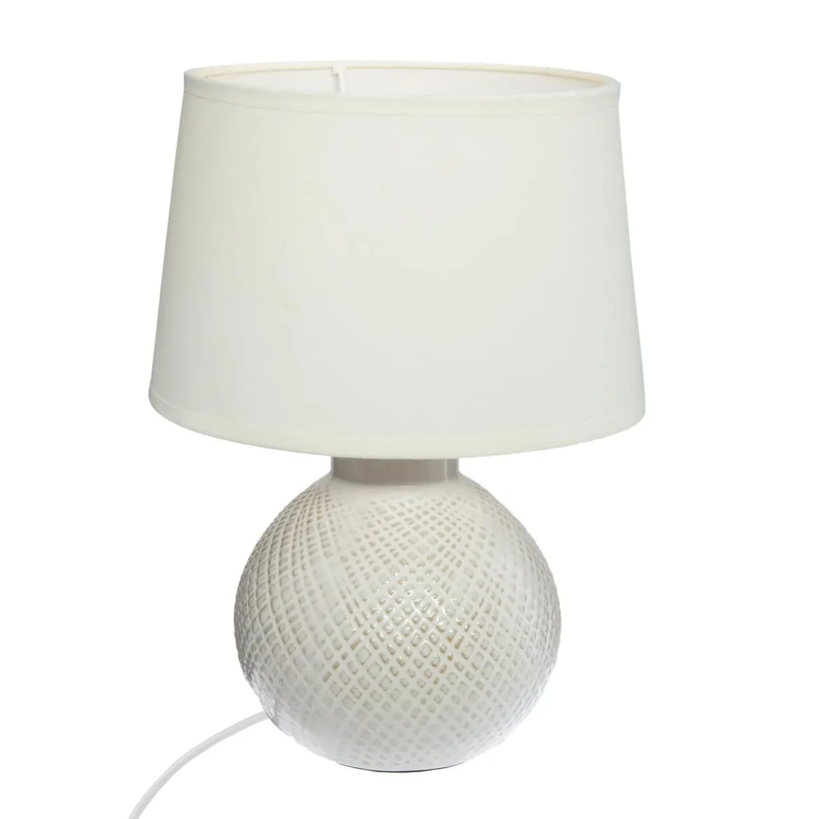 LAMPE CERAMIQUE BOULE H.28.5CM