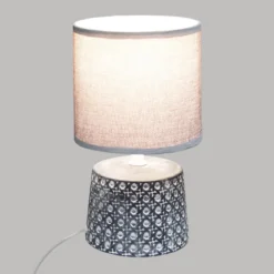 LAMPE CERAMIQUE CANNAGE H.23CM