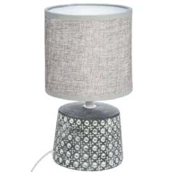 LAMPE CERAMIQUE CANNAGE H.23CM